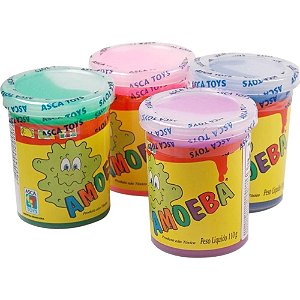 Slime Amoeba 110G Cores Sortidas DPCOM Pacote com 24