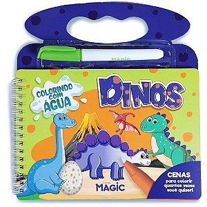 Livro Aquabook Dinossauros 5PGS 20X21CM