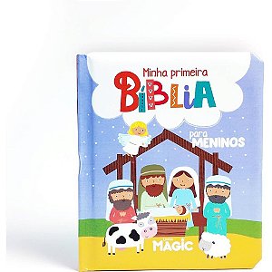 Livro Infantil Ilustrado Minha Primeira Biblia Menino