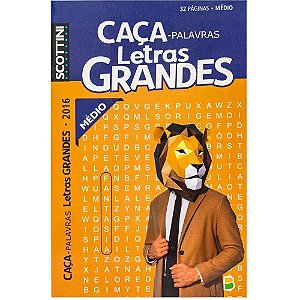 Livro de Atividades CAÇA-PALAVRAS Medio N.2016 32P PCT.C/10