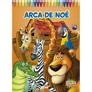 Livro Infantil Colorir Gigante a ARCA Noe 10PG 27X36C