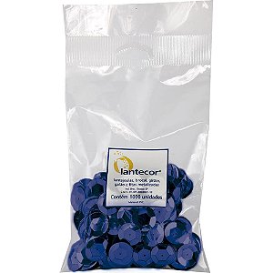 Lantejoula Metalizada Azul Royal 8MM C/ 1000