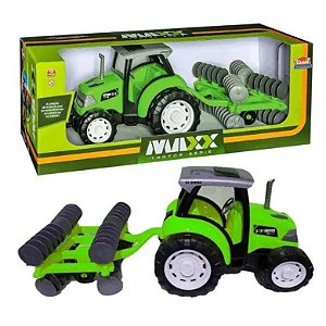 Trator Rural Arado MAXX Verde Usual 262 - Cardoso TOYS