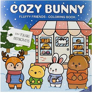 Livro de Colorir COZY BUNNY 25X25CM 24PG