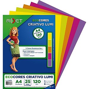 Bloco para Educacao Artistica Lumi A4 5 Cores 120G.25F.21X29 Pacote