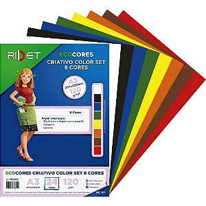 Bloco para Educacao Artistica Color SET A3 8CORES 120G.24F Pacote