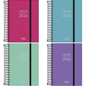 Agenda 2026 Neon PP ESP 176FLS 117X164MM PCT.C/05