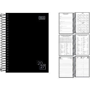 Agenda 2026 Spice Preta CD ESP 160F129X187 PCT.C/04