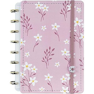 Caderno Inteligente A5 PINK Blossom  BY SOF 80FLS