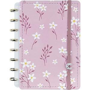Caderno Inteligente A5 PINK Blossom  BY SOF 80FLS