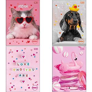 Caderno Brochurao Capa Dura Zoom+ 96 Folhas Feminino PCT.C/05