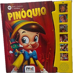 Livro Sonoro Pinoquio 19X19,5CM 12PAG.- Pae Editora