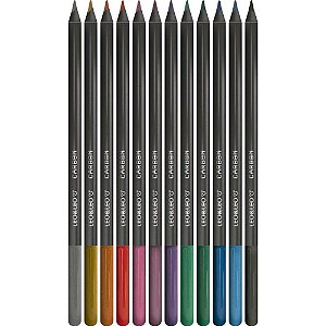 Lapis de COR Redondo Carbon Line 12CORES Metalicas - Leonora