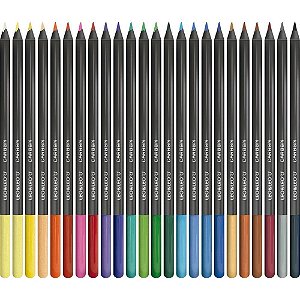 Lapis de COR Redondo Carbon Line 24 Cores  - Leonora