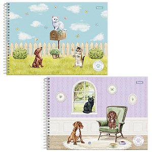 Caderno Desenho UNIV Capa Dura Furfriends 80F PCT.C/05