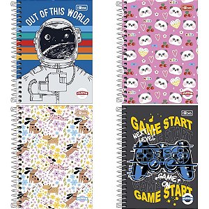 Caderneta Espiral Capa Dura Pepper 1/8 80FLS.