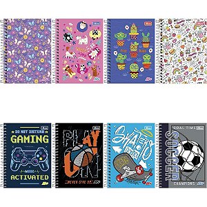 Caderneta Espiral Capa Dura D+ 1/8 96FLS.