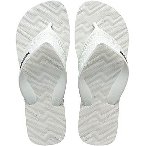 Chinelo Havaianas Masculino TRACK Waves 39/0 Branco PAR