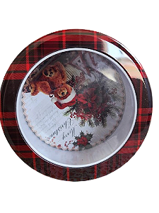 Lata Redonda Decora Natal com Visor  - Zein