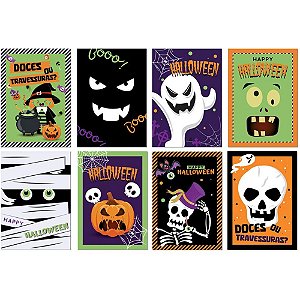 Artigo para Festa Halloween Cartaz DEC.25X35CM PCT.C/08