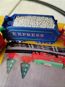 Trem Locomotiva Decorativo de Natal - WINCY