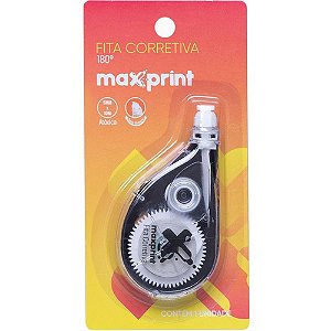 Corretivo em Fita Preto 5MMX10M 180 Graus