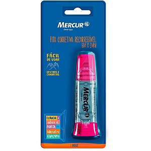 Corretivo em Fita Mercur Recarregavel 6M RS BLIS