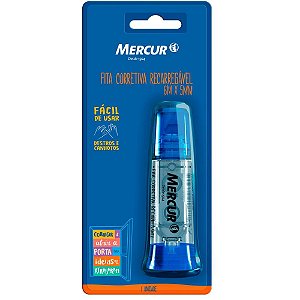Corretivo em Fita Mercur Recarregavel 6M AZ BLIS