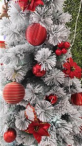 Arvore Natalina Cactus Whistler  Floco de Neve 150CM