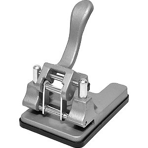 Perfurador de Papel Ferro Fundido P/ 60 FLS. Cinza