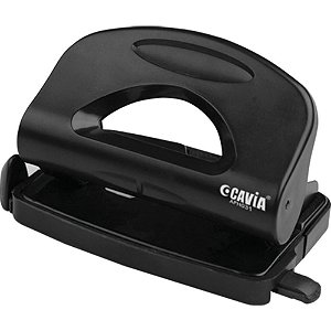 Perfurador de Papel Grande 2 Furos P/20FLS. Preto