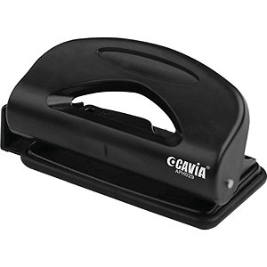 Perfurador de Papel Pequeno 2 Furos P/10FLS. Preto