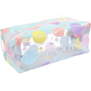 Estojo Simples ENJOY PVC GG Cristal