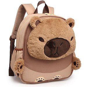 Mochila Infantil Capivara C/PELUCIA 33CM