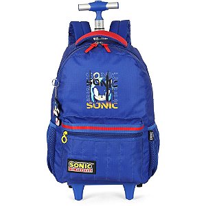 Mochila com Rodinha Sonic Azul G