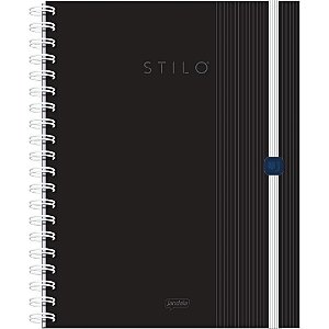 Caderno 01X1 Capa Dura Stilo Neo PT. 80FLS.