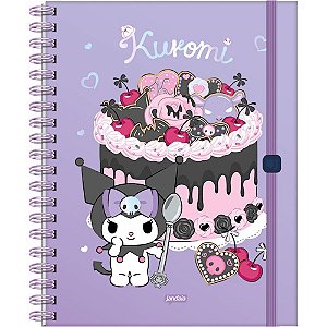 Caderno 01X1 Capa Dura Kuromi Neo 80FLS.