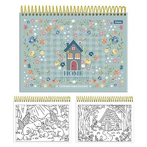 Caderno Desenho UNIV Capa Dura MILLY para Colorir 24FLS PCT.C/04