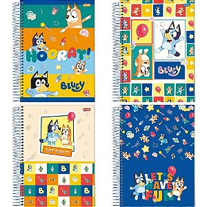 Caderno 01X1 Capa Dura Bluey 80FLS. PCT.C/04