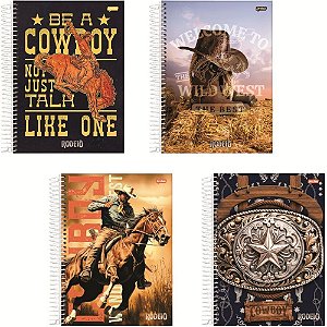 Caderno 01X1 Capa Dura Rodeio 80FLS. PCT.C/04