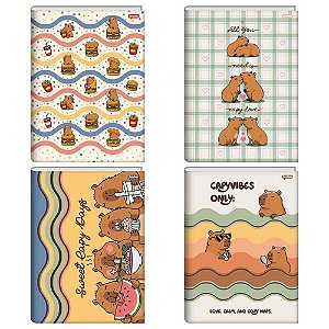 Caderno Brochurao Capa Dura Capyvibes 80FLS. PCT.C/05