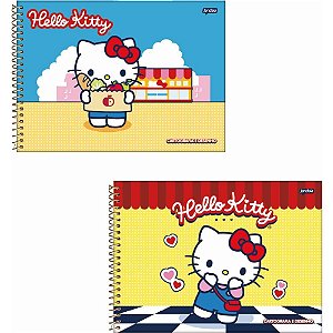 Caderno Desenho UNIV Capa Dura Hello KITTY 80FLS PCT.C/04