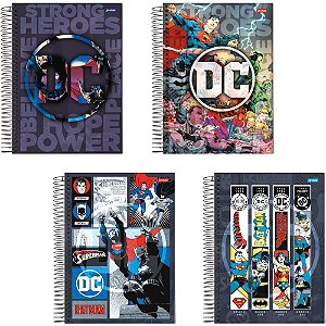 Caderno 01X1 Capa Dura DC Comics 80FLS. PCT.C/04