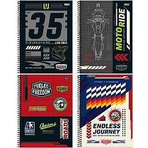 Caderno 10X1 Capa Dura Motoclub 160F PCT.C/04