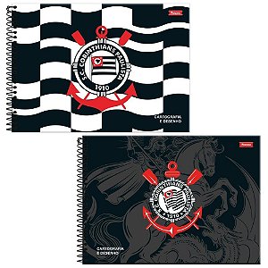 Caderno Desenho UNIV Capa Dura Corinthians 80FLS PCT.C/05