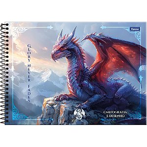 Caderno Desenho UNIV Capa Dura Drakos 80FLS PCT.C/05