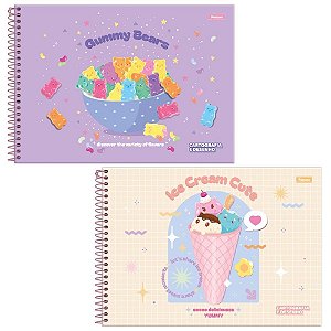 Caderno Desenho UNIV Capa Dura Sugar RUSH 80F PCT.C/05