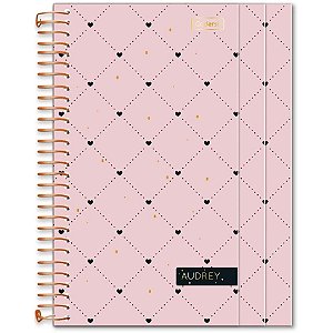 Caderno 01X1 Cp.dura Colegial Audrey 3EM1- 100FLS (S)