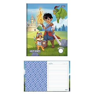 Caderno Linguagem Capa Dura Aventurinos Costurado 40F PCT.C/10