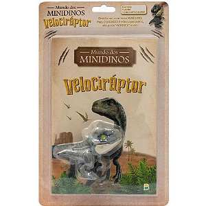 Livro Brinquedo Ilustrado Mundo dos Minidinos: Velocirap